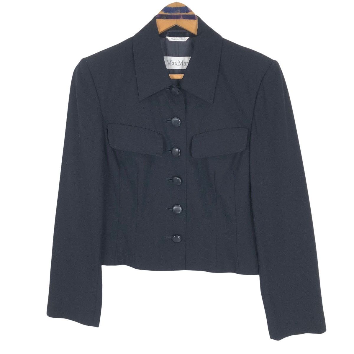 Max Mara Max Mara Wool Short Coat Made In Italy Size S / US 4 / IT 40 - 1 Thumbnail