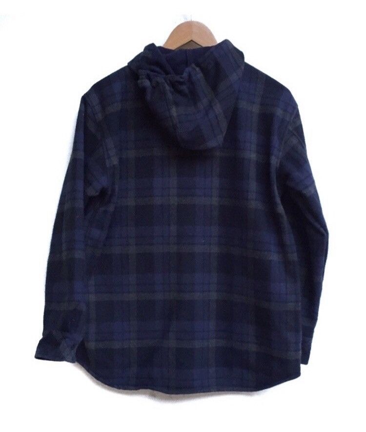 Vintage 🔥Drug Store's Button Check Jacket With Hoodies Size US L / EU 52-54 / 3 - 2 Thumbnail
