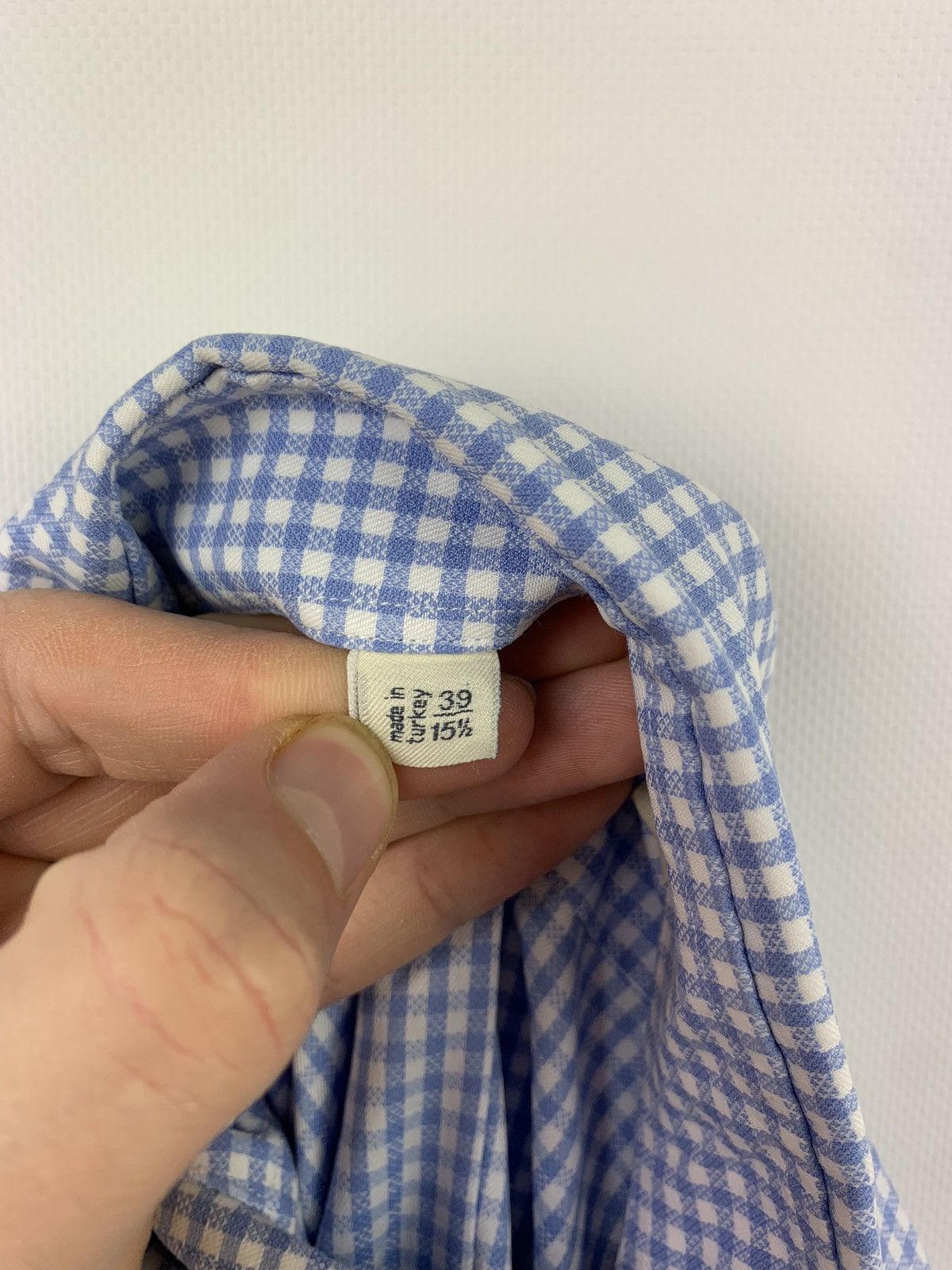 Suitsupply Suitsupply men’s checked long sleeve shirt size 15 1/2 blue Size US M / EU 48-50 / 2 - 7 Thumbnail