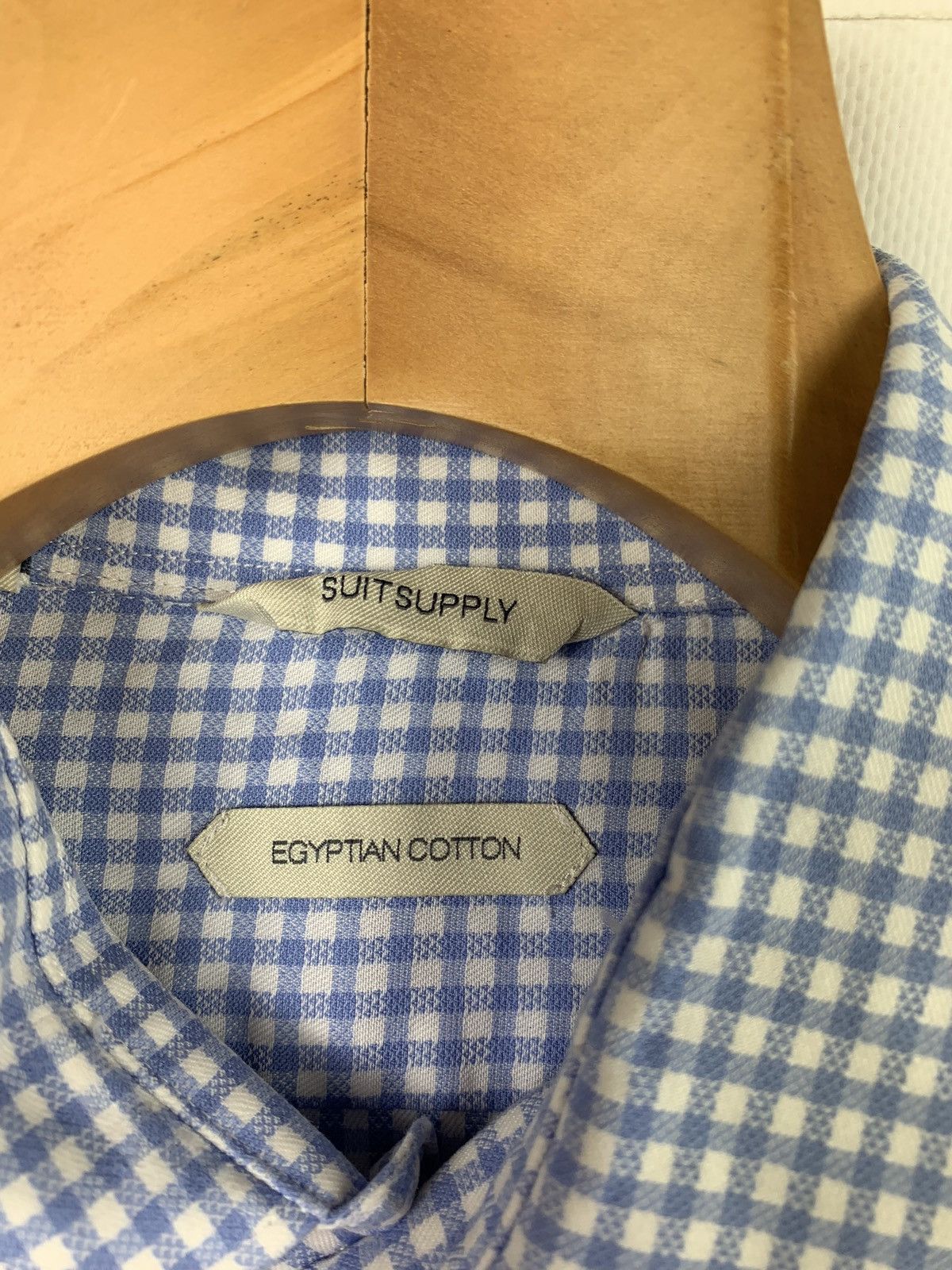 Suitsupply Suitsupply men’s checked long sleeve shirt size 15 1/2 blue Size US M / EU 48-50 / 2 - 5 Thumbnail
