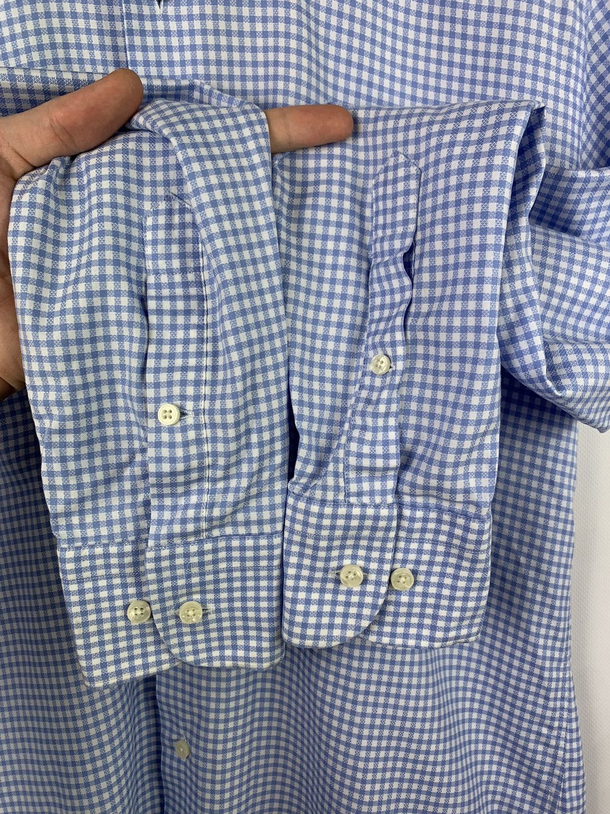 Suitsupply Suitsupply men’s checked long sleeve shirt size 15 1/2 blue Size US M / EU 48-50 / 2 - 4 Thumbnail