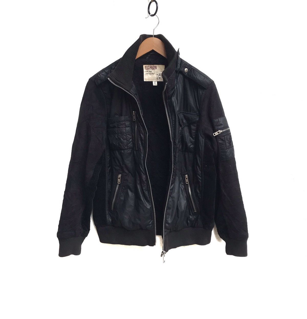 Japanese Brand 🔥Yishion Multy Zipper Black Jacket Size US M / EU 48-50 / 2 - 2 Thumbnail