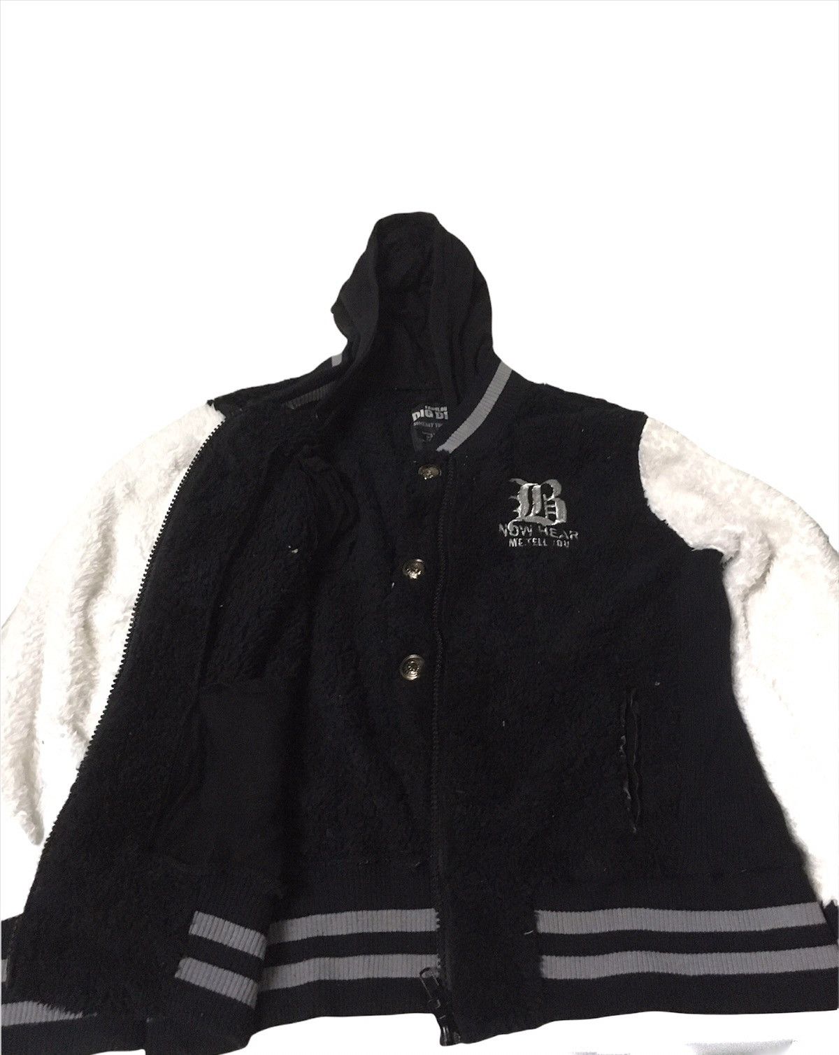 Japanese Brand × Vintage 🔥Fabulous Dig Deep Varsity Styles Sherpa Jacket Size US L / EU 52-54 / 3 - 4 Thumbnail