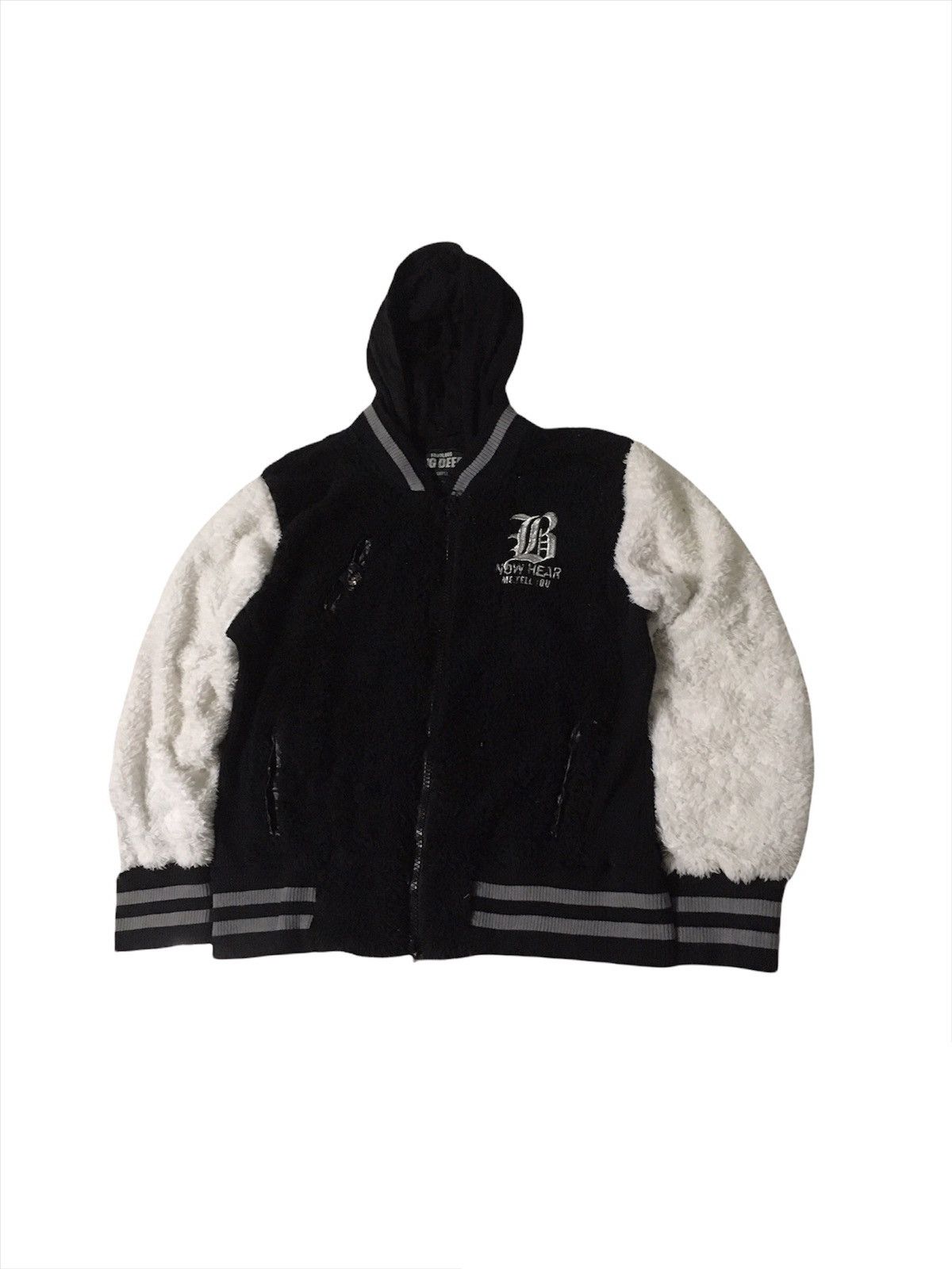 Japanese Brand × Vintage 🔥Fabulous Dig Deep Varsity Styles Sherpa Jacket Size US L / EU 52-54 / 3 - 3 Thumbnail