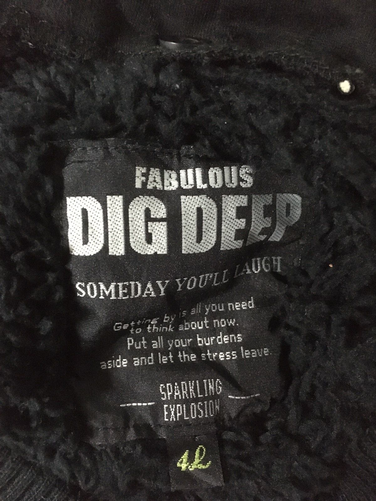 Japanese Brand × Vintage 🔥Fabulous Dig Deep Varsity Styles Sherpa Jacket Size US L / EU 52-54 / 3 - 7 Thumbnail