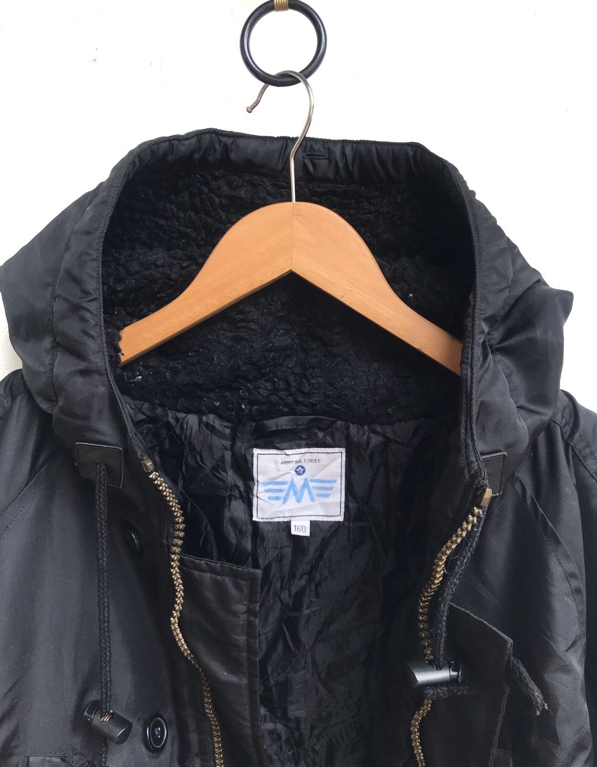 Vintage 🔥Military Army Air Force Hoodies Jacket Size US S / EU 44-46 / 1 - 5 Thumbnail