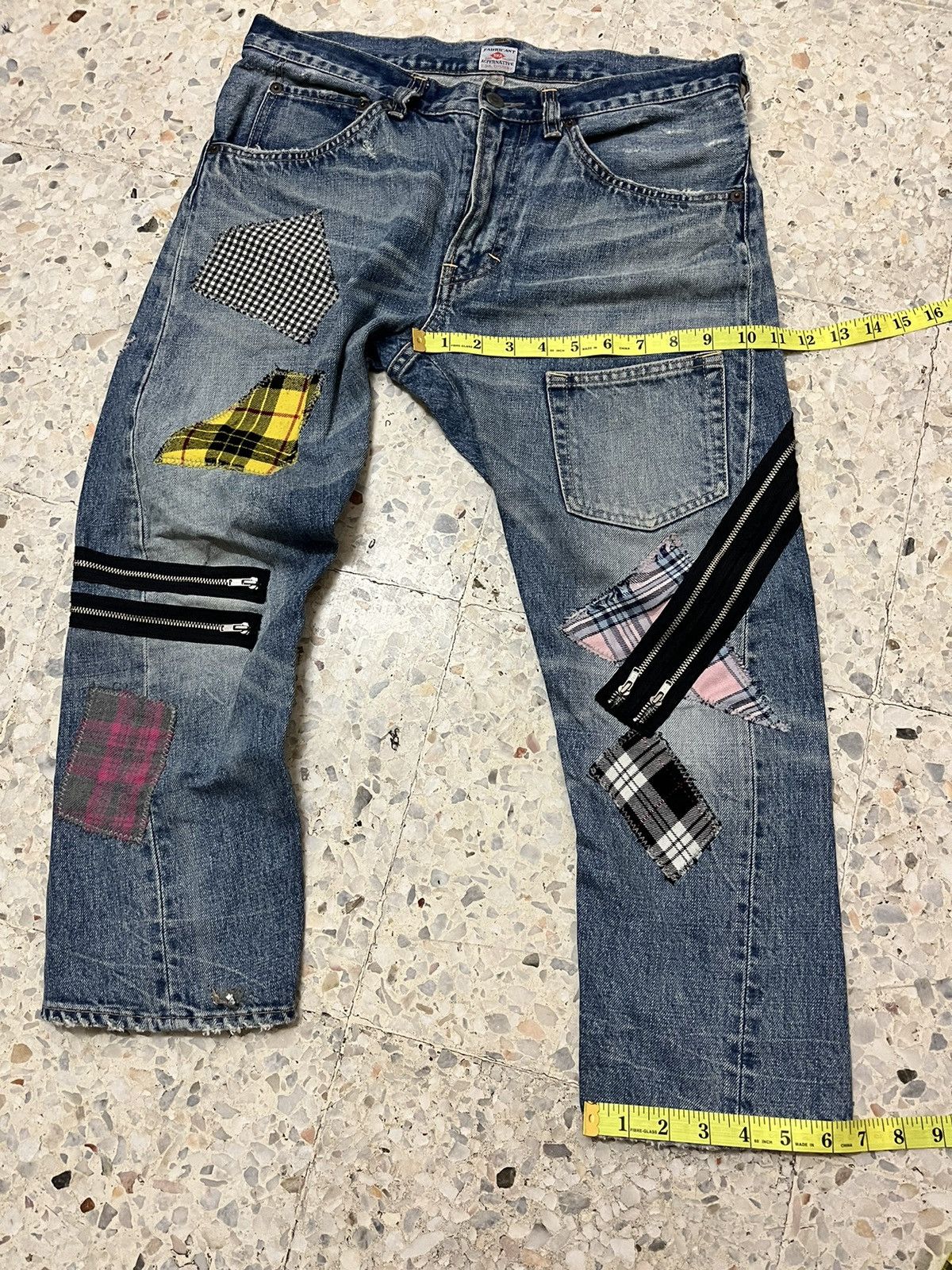 If Six Was Nine Japanese brand RNA punk zipper design Size US 33 - 9 Thumbnail