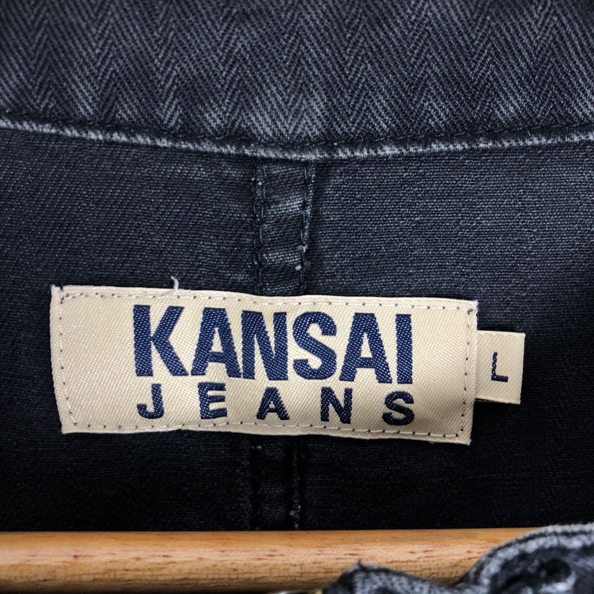 Kansai Yamamoto Vintage Kansai Jeans Denim Rider Jacket Kansai Yamamoto Size US L / EU 52-54 / 3 - 7 Thumbnail