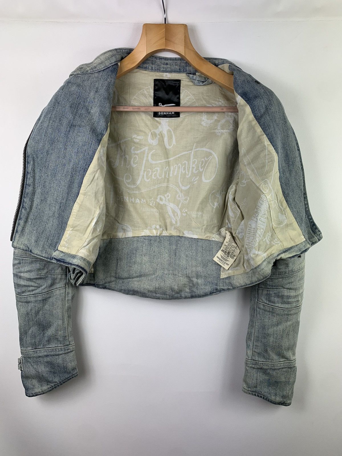 DENHAM × Designer Denham women’s denim biker jacket size M blue Size M / US 6-8 / IT 42-44 - 9 Thumbnail