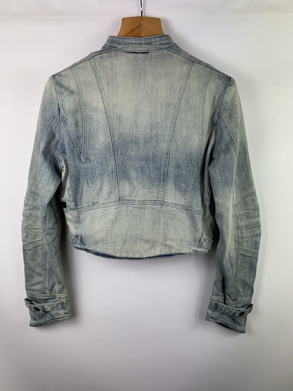 DENHAM × Designer Denham women’s denim biker jacket size M blue Size M / US 6-8 / IT 42-44 - 6 Thumbnail