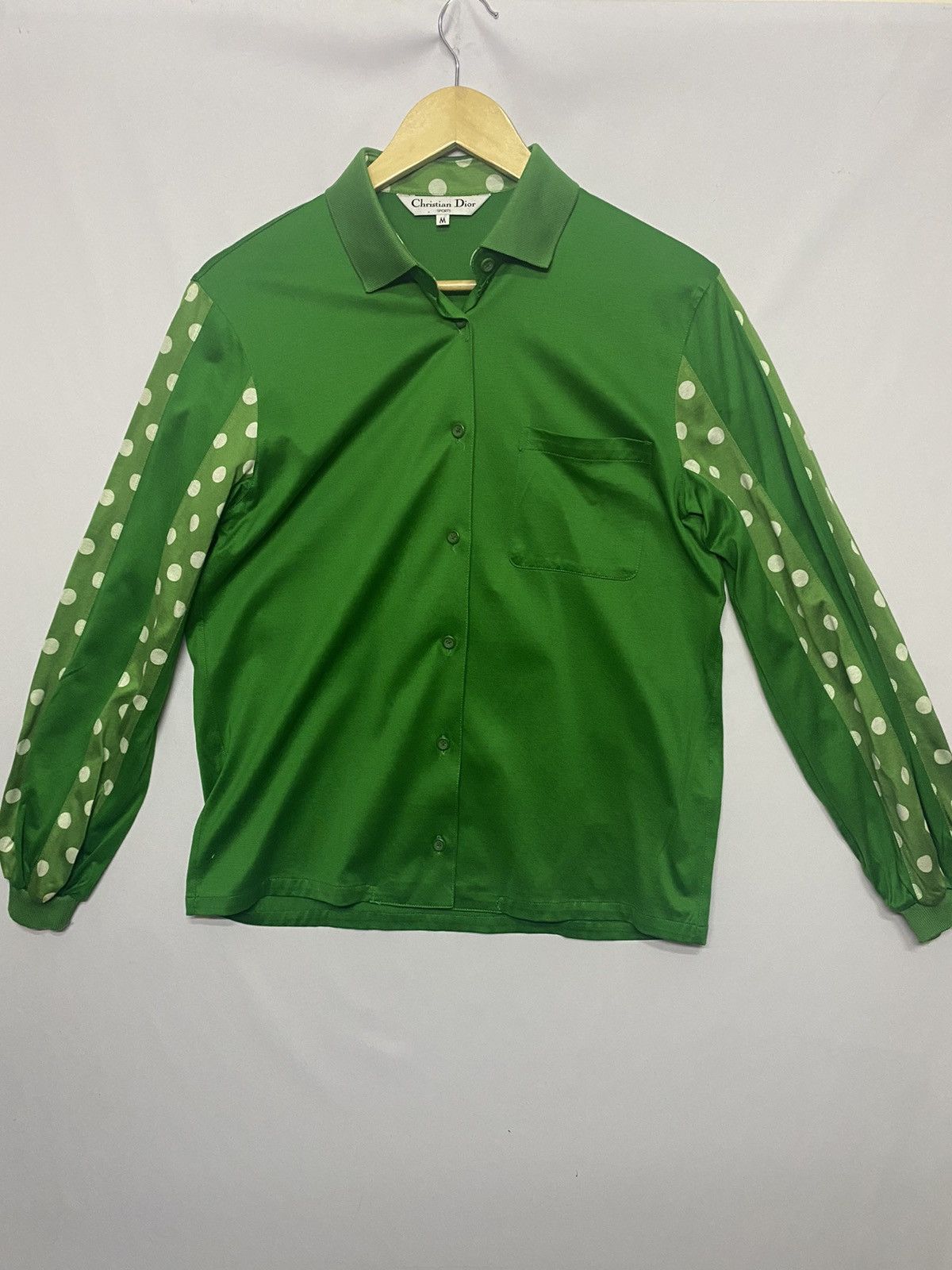 (H) CHRISTIAN DIOR SPORT POLKA DOT SLEEVE