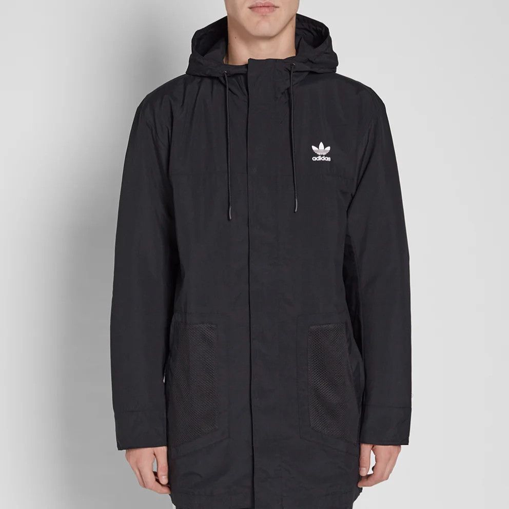 Adidas Adidas BLK/WVN Fishtail Black Parka Size US L / EU 52-54 / 3 - 1 Thumbnail