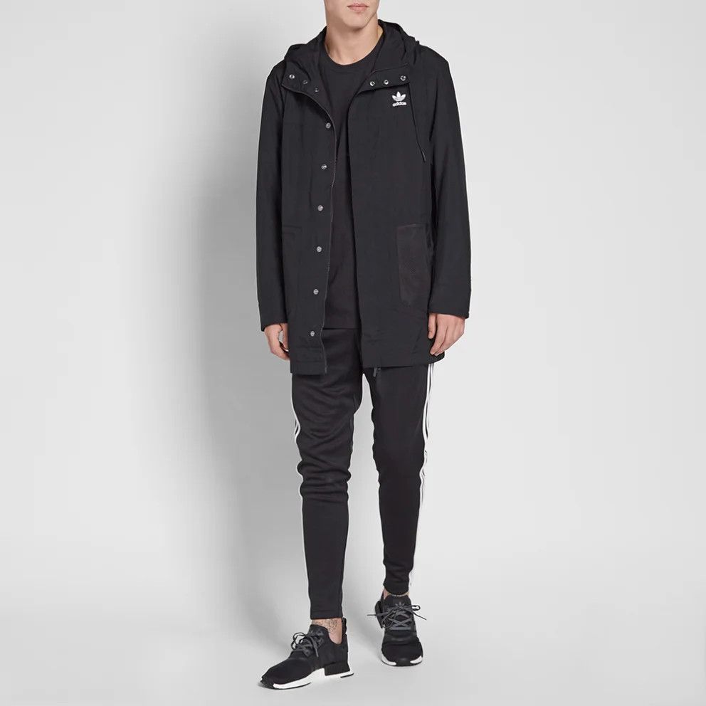 Adidas Adidas BLK/WVN Fishtail Black Parka Size US L / EU 52-54 / 3 - 2 Thumbnail