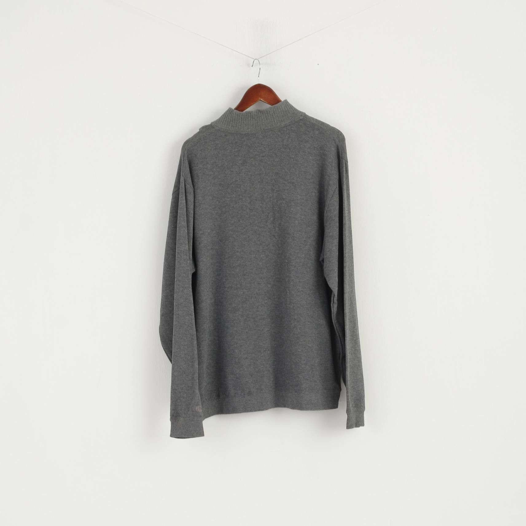 Cutter & Buck CUTTER & BUCK Men XL Jumper Grey Cotton 6563 Size US XL / EU 56 / 4 - 6 Thumbnail