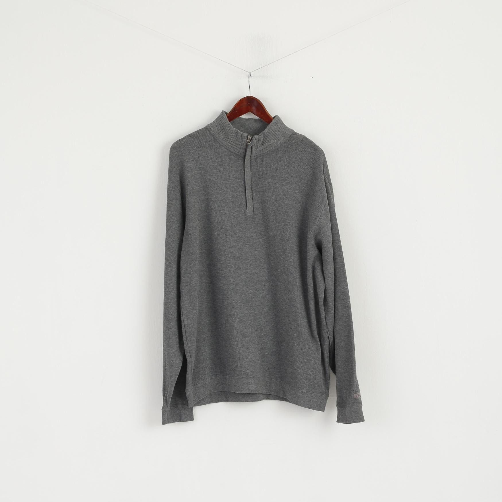 Cutter & Buck CUTTER & BUCK Men XL Jumper Grey Cotton 6563 Size US XL / EU 56 / 4 - 1 Thumbnail