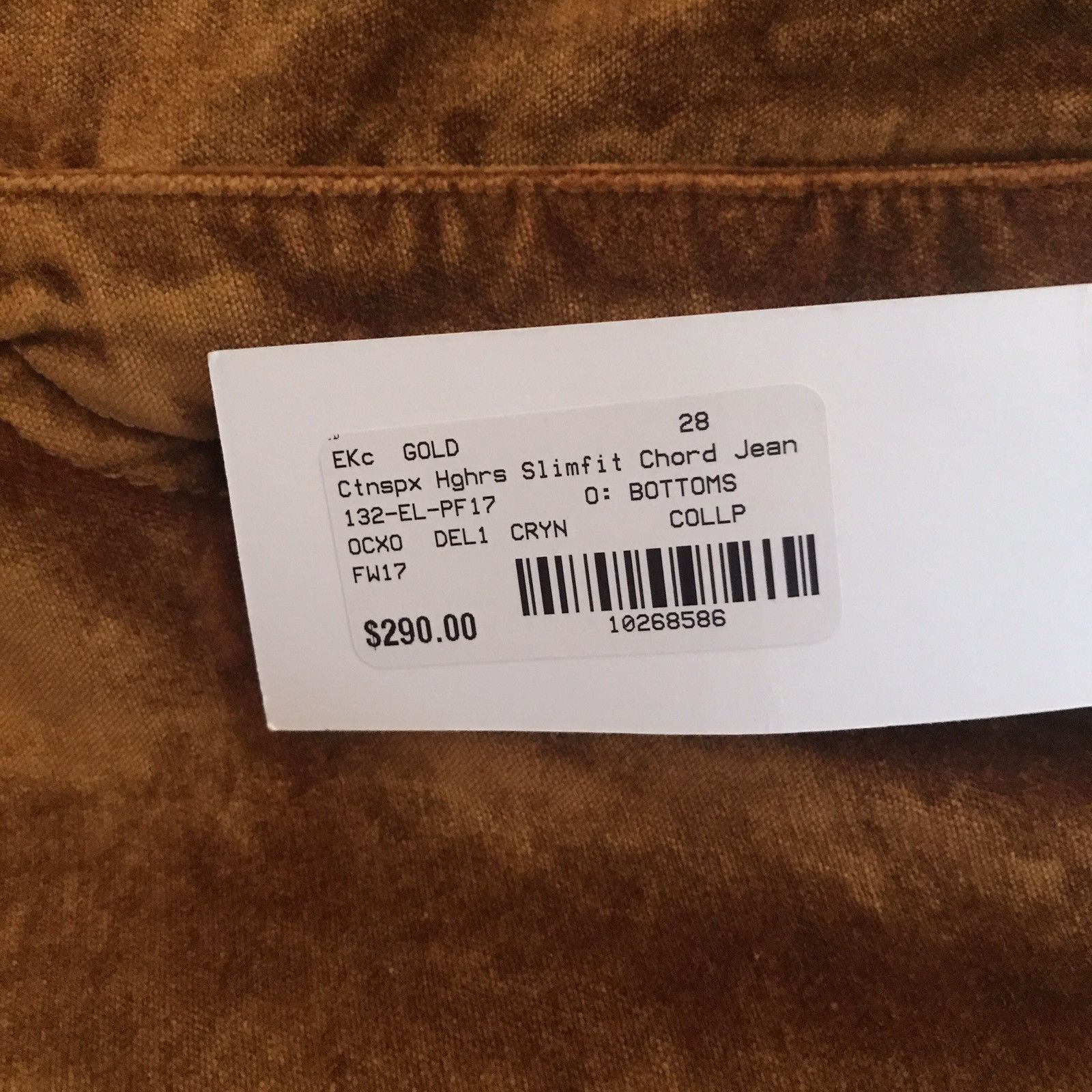 Eckhaus Latta Gold Velour Pants Size US 28 / EU 44 - 5 Thumbnail