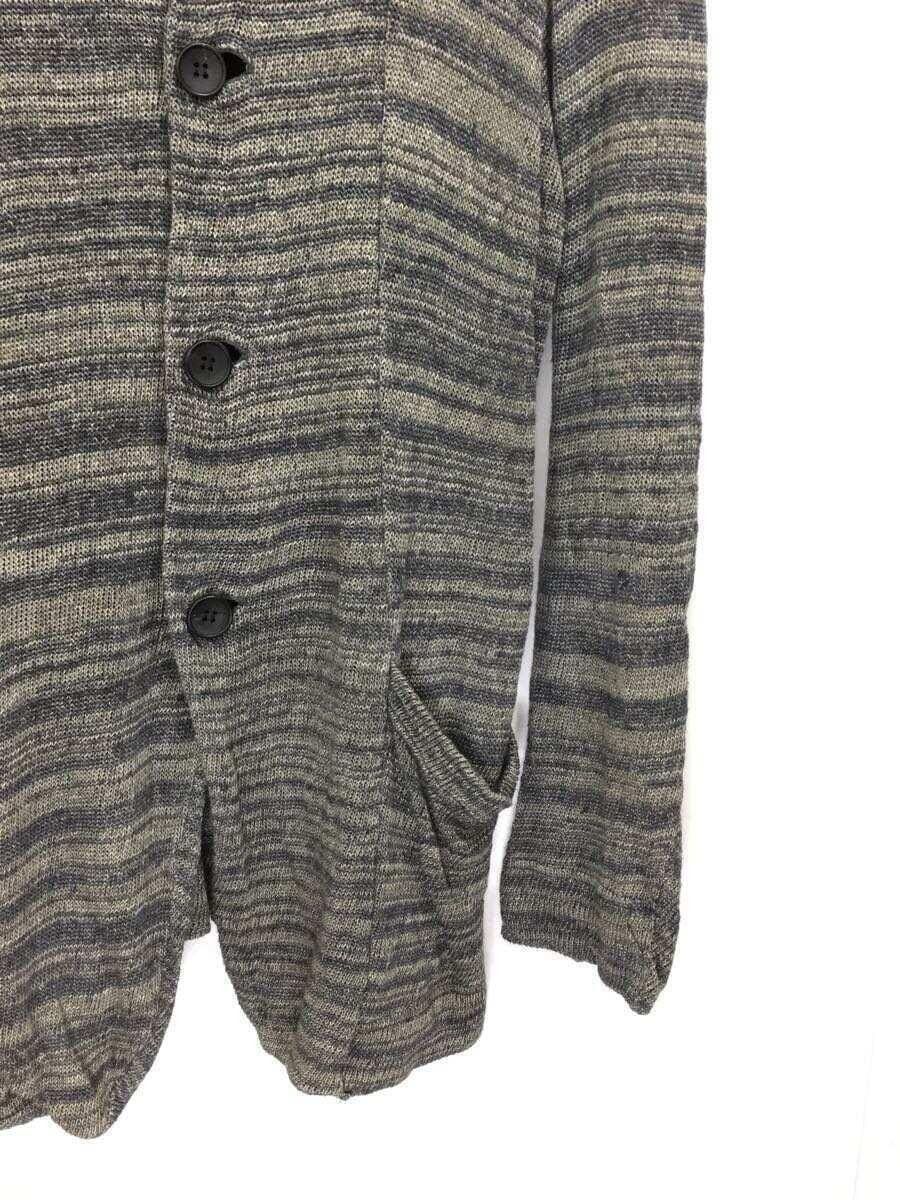 The Viridi-anne 100% Linen Cardigan JP 3 US M Irregular Striped Size US L / EU 52-54 / 3 - 6 Thumbnail