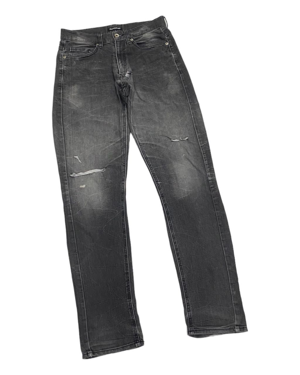 Hysteric Glamour THRASHED💥SEMANTIC DESIGN JAPAN RIPPED DENIM JEANS PANTS Size US 30 / EU 46 - 3 Thumbnail