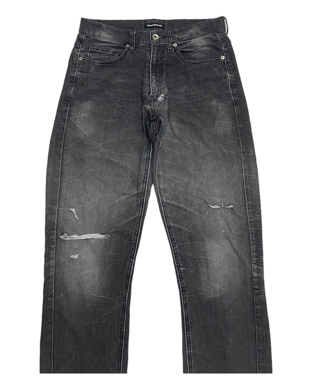 Hysteric Glamour THRASHED💥SEMANTIC DESIGN JAPAN RIPPED DENIM JEANS PANTS Size US 30 / EU 46 - 5 Thumbnail