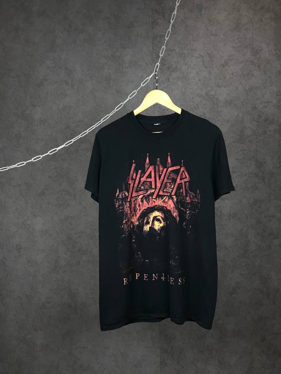 Band Tees Slayer vintage rock band overprinted tour tee Size US S / EU 44-46 / 1 - 1 Thumbnail