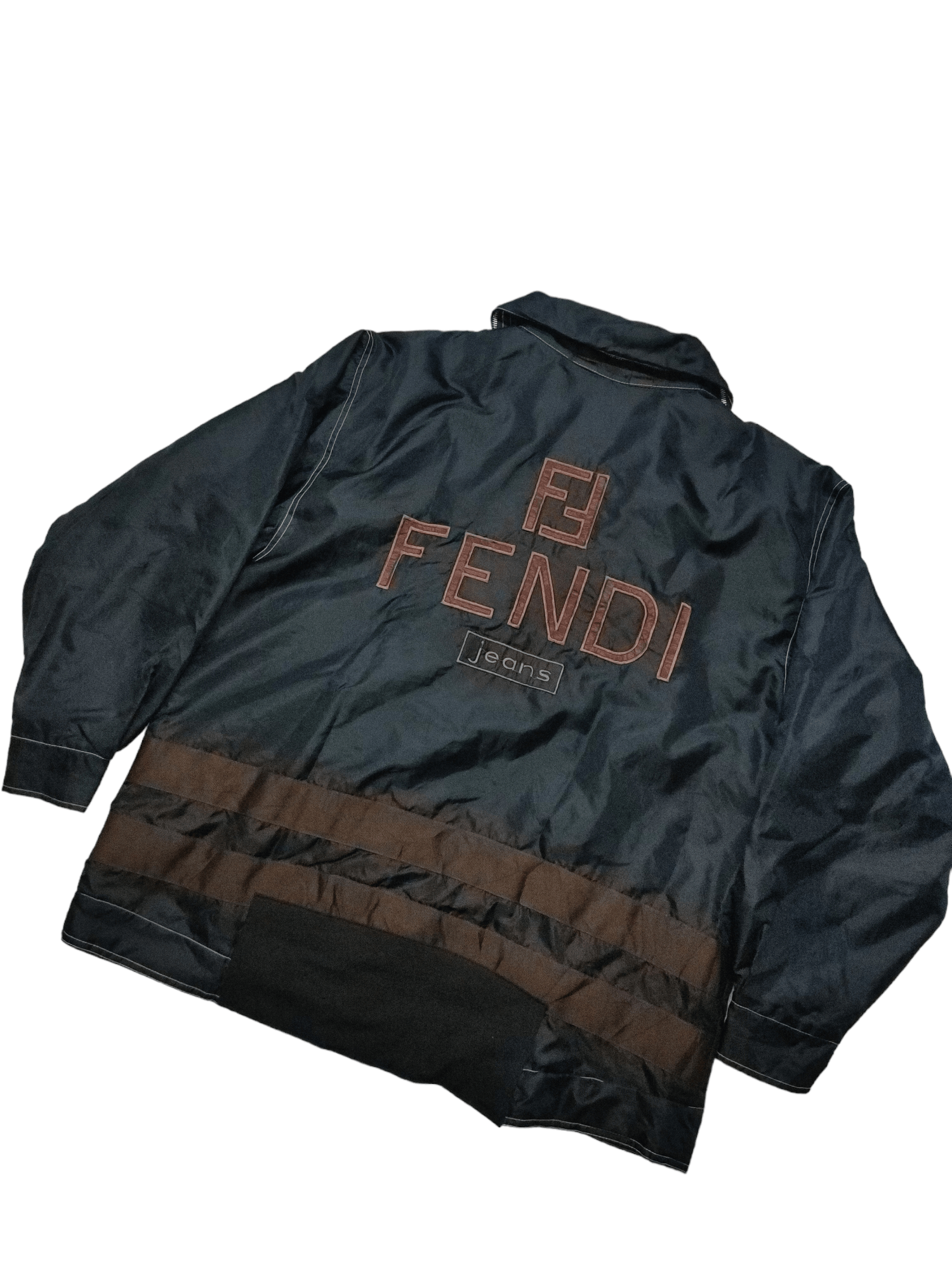 Fendi Fendi Jeans Spell Out Windbreaker Jacket Size US XL / EU 56 / 4 - 2 Thumbnail