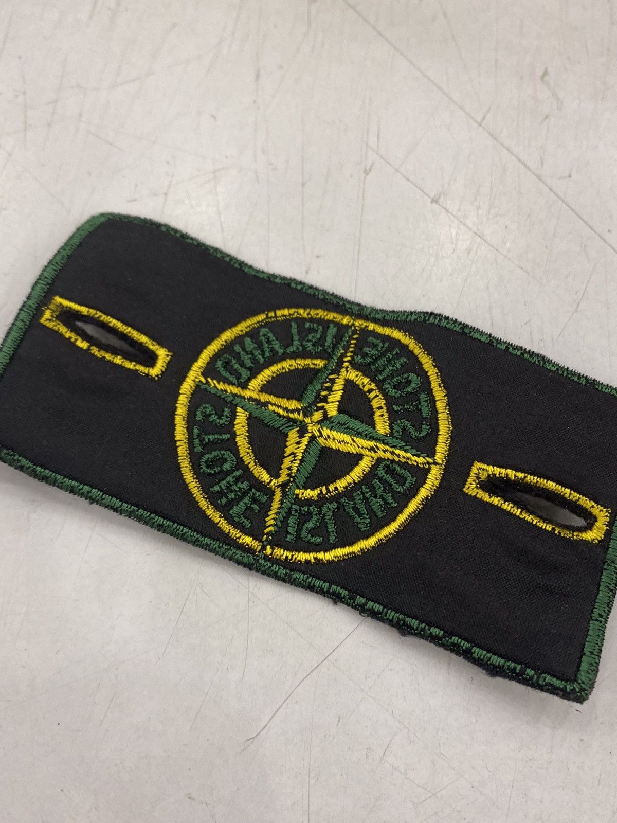 90年代 STONE  green patch 緑パッチ Stone Island vintage 90s green badge