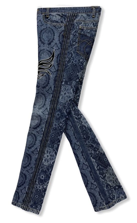 CABANE de ZUCCa FYE🔥! ZUCCA Full Print Half Wing Embroidery Paisley Denim Size 28" / US 6 / IT 42 - 6 Thumbnail