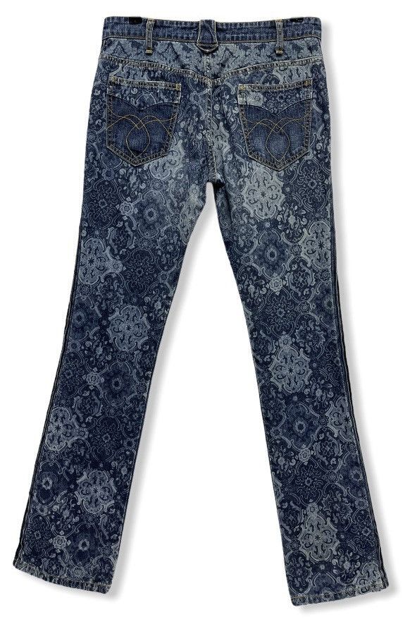CABANE de ZUCCa FYE🔥! ZUCCA Full Print Half Wing Embroidery Paisley Denim Size 28" / US 6 / IT 42 - 7 Thumbnail