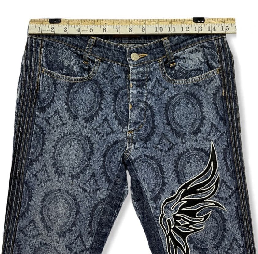 CABANE de ZUCCa FYE🔥! ZUCCA Full Print Half Wing Embroidery Paisley Denim Size 28" / US 6 / IT 42 - 10 Thumbnail