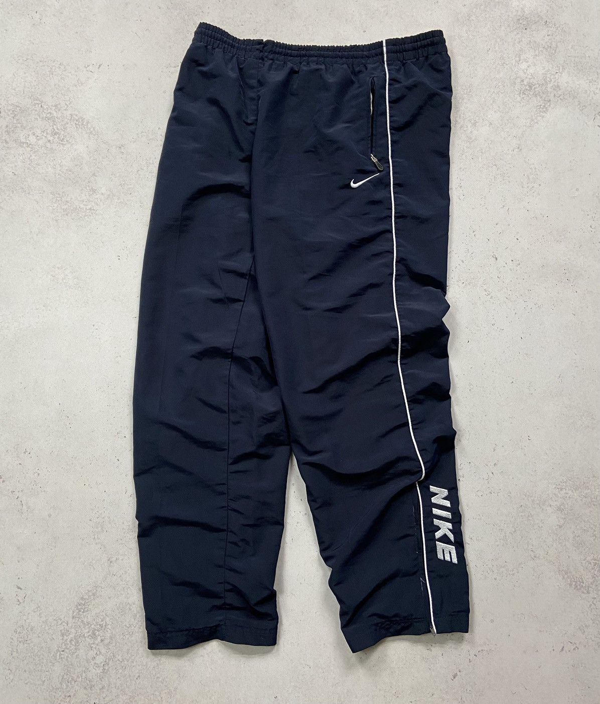 Nike Nike Track Vintage Pants Drill Y2K Swoosh Nylon Joggers Logo Size US 30 / EU 46 - 1 Thumbnail