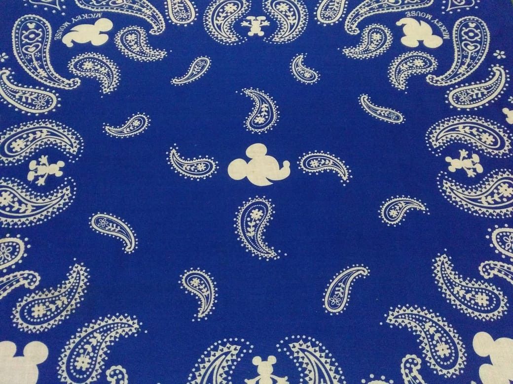 Disney × Mickey Mouse × Vintage tMickey Mouse Bandana Pocketsquare Handkerchief Size ONE SIZE - 2 Thumbnail