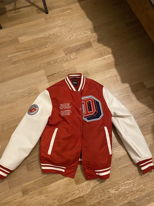 Zara cheap varsity jacket