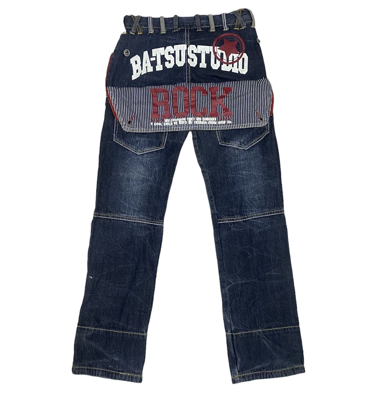 Japanese Brand BA-TSU STUDIO Denim Jeans x Skulls x Very Rare Size US 30 / EU 46 - 1 Thumbnail