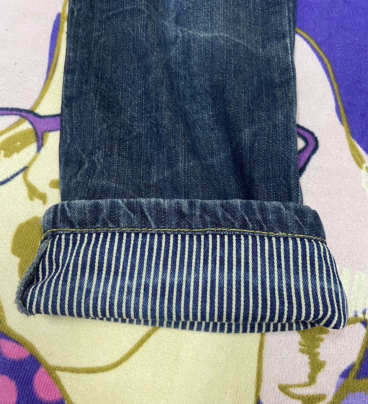 Japanese Brand BA-TSU STUDIO Denim Jeans x Skulls x Very Rare Size US 30 / EU 46 - 12 Thumbnail