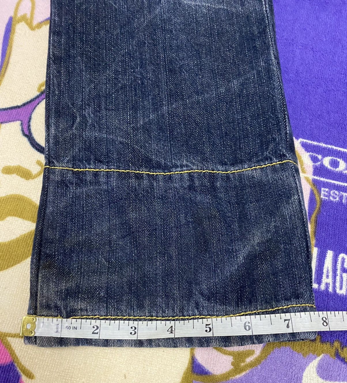 Japanese Brand BA-TSU STUDIO Denim Jeans x Skulls x Very Rare Size US 30 / EU 46 - 20 Thumbnail