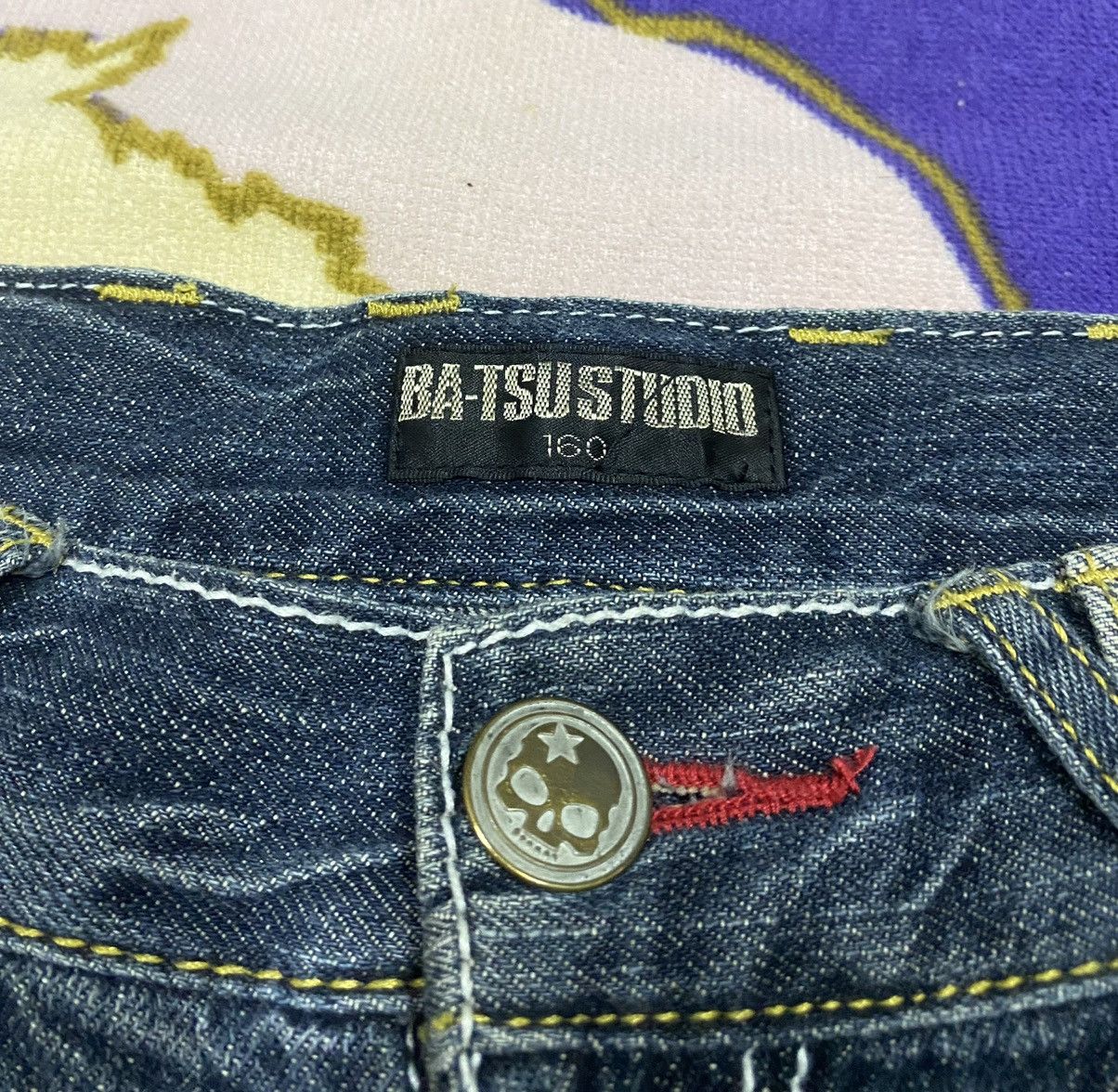 Japanese Brand BA-TSU STUDIO Denim Jeans x Skulls x Very Rare Size US 30 / EU 46 - 9 Thumbnail