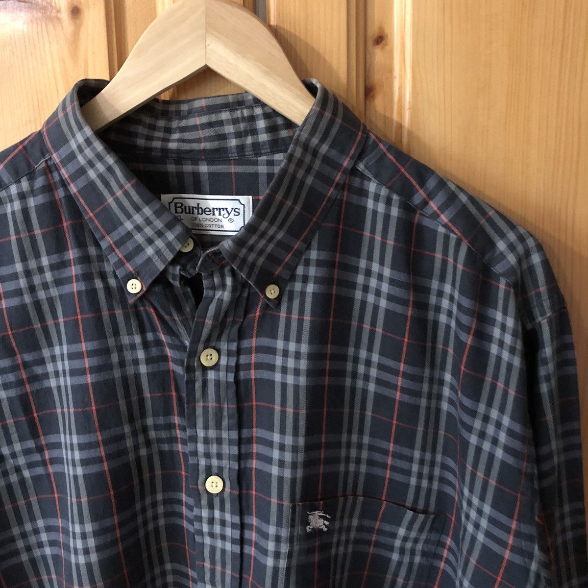 Burberry × Vintage Vintage Burberry Shirt Rare Size XL Size US XL / EU 56 / 4 - 2 Thumbnail