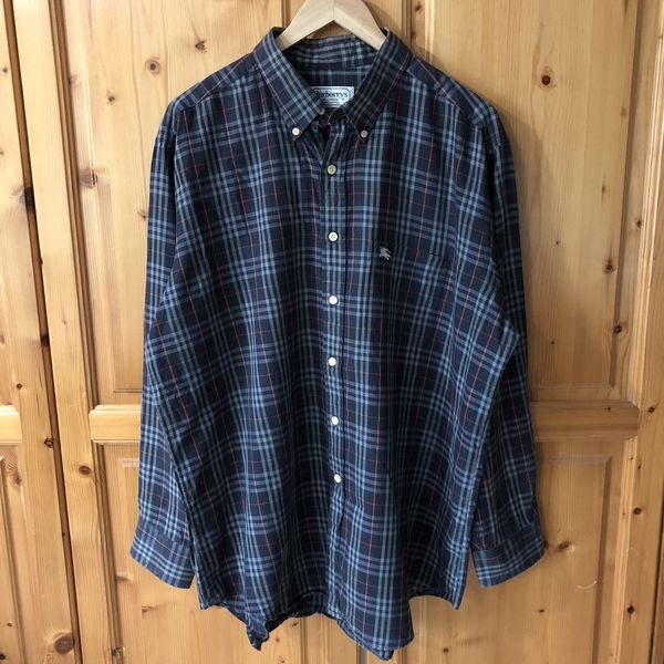 Vintage burberry 2024 shirt xl