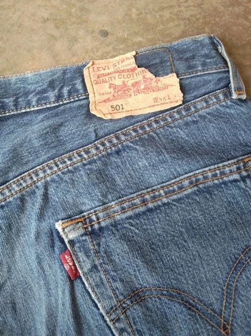 Levi's Vintage Levi's 501 Straight Leg Distressed Jeans 36x34 Size US 36 / EU 52 - 5 Thumbnail