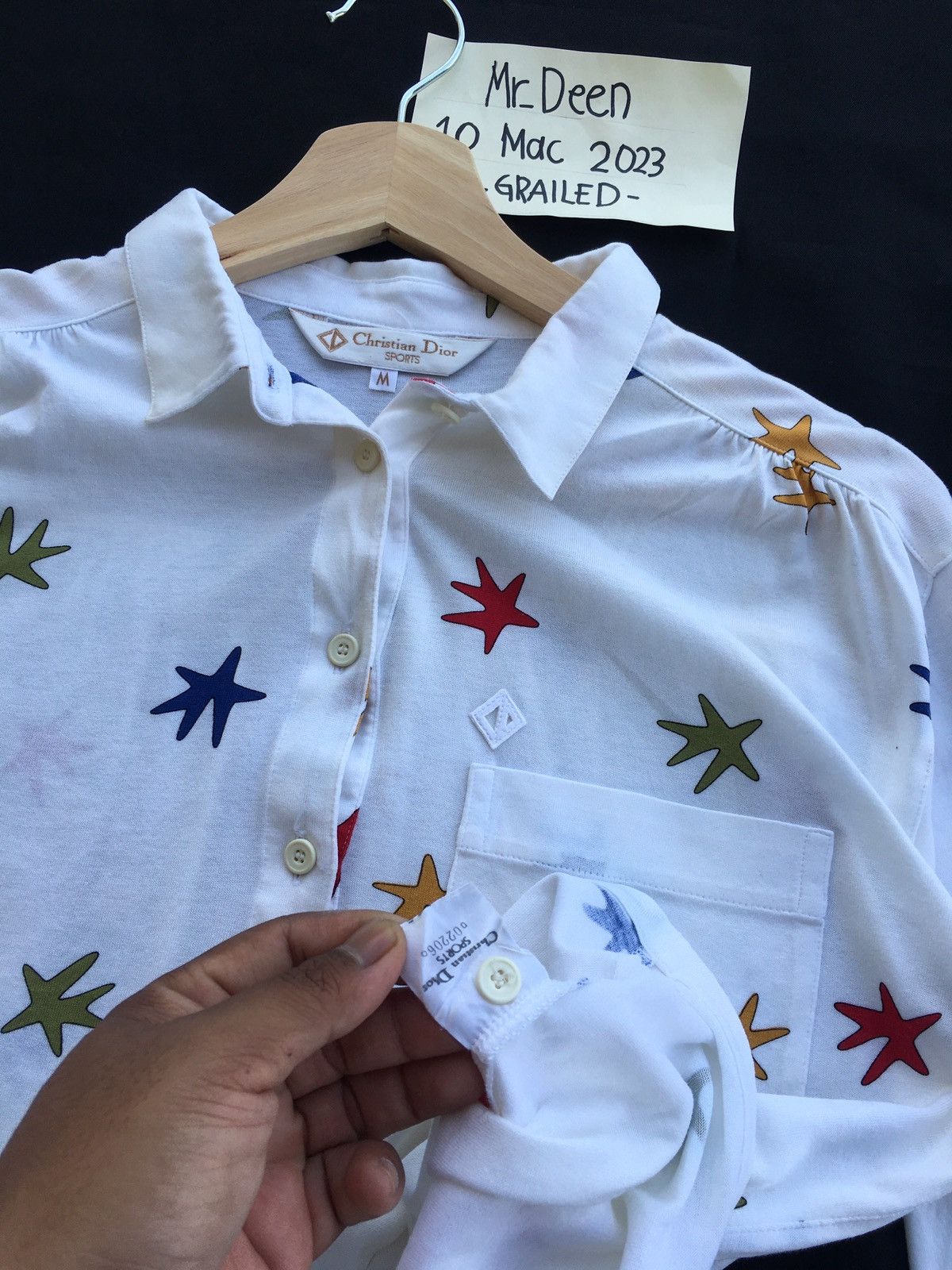 Christian Dior Monsieur Rare Vintage Christian Dior Sports Polo Shirt Size US M / EU 48-50 / 2 - 10 Thumbnail