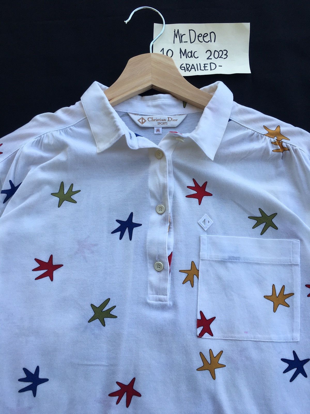 Christian Dior Monsieur Rare Vintage Christian Dior Sports Polo Shirt Size US M / EU 48-50 / 2 - 7 Thumbnail