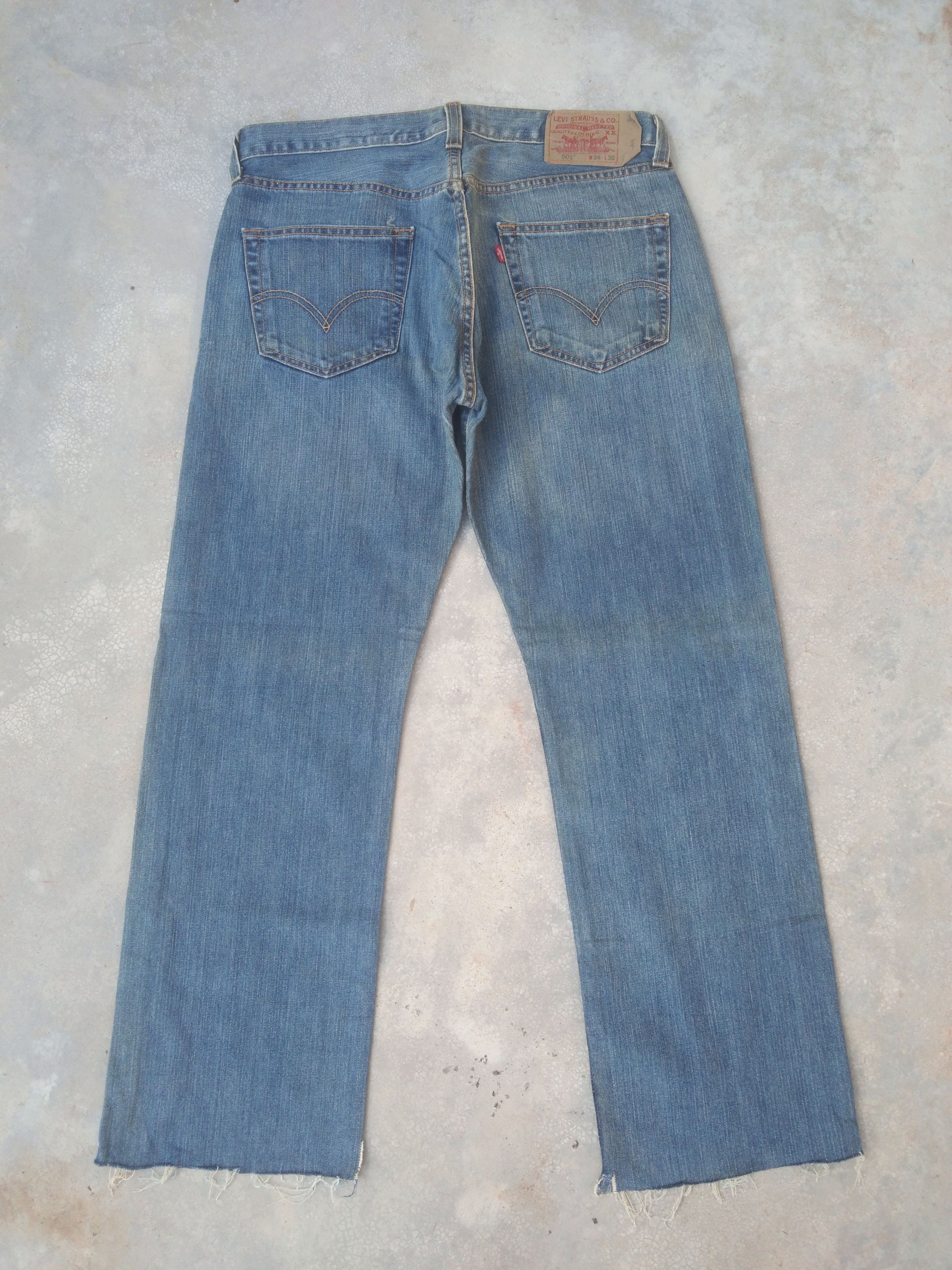Levi's Vintage Levi's 501 Straight Leg Jeans 34x29 Size US 34 / EU 50 - 2 Thumbnail