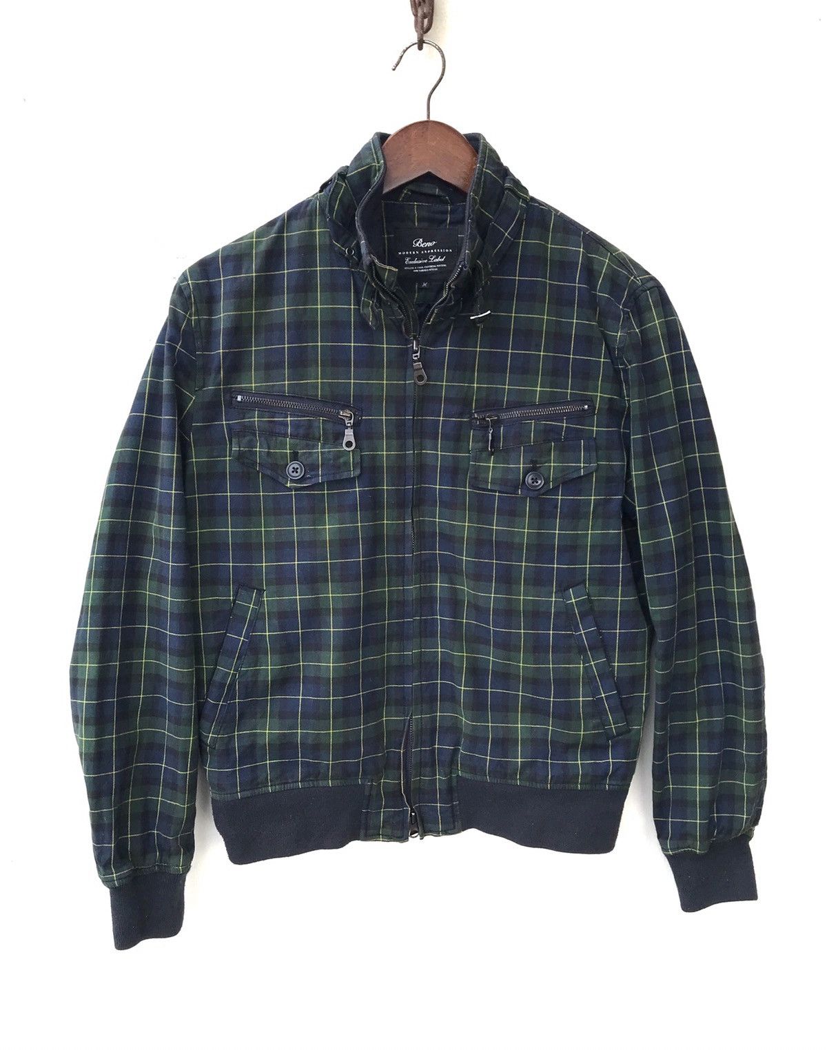 Beno Checked Tartan Casual Jacket