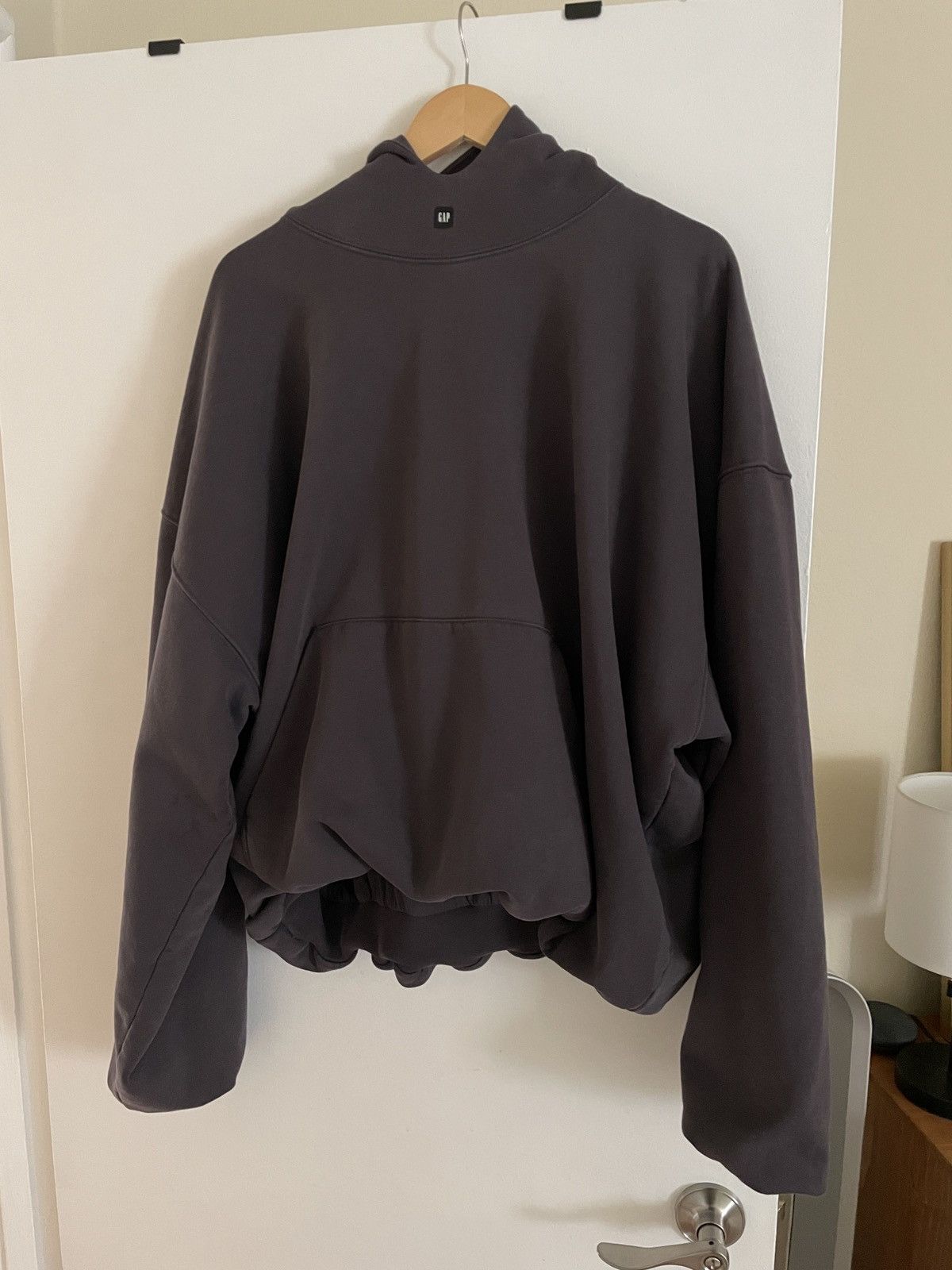 image of Yeezy Gap Balenciaga Logo Hoodie M Medium Black, Men's