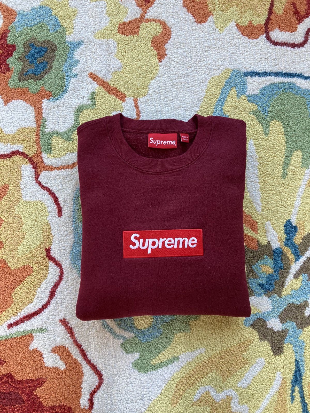 Supreme Supreme Box Logo Crewneck FW22 Cardinal | Grailed 