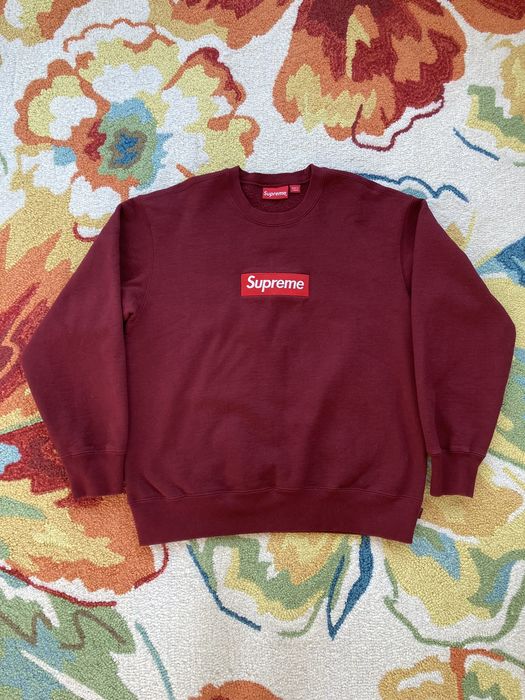 Supreme Supreme Box Logo Crewneck FW22 Cardinal | Grailed