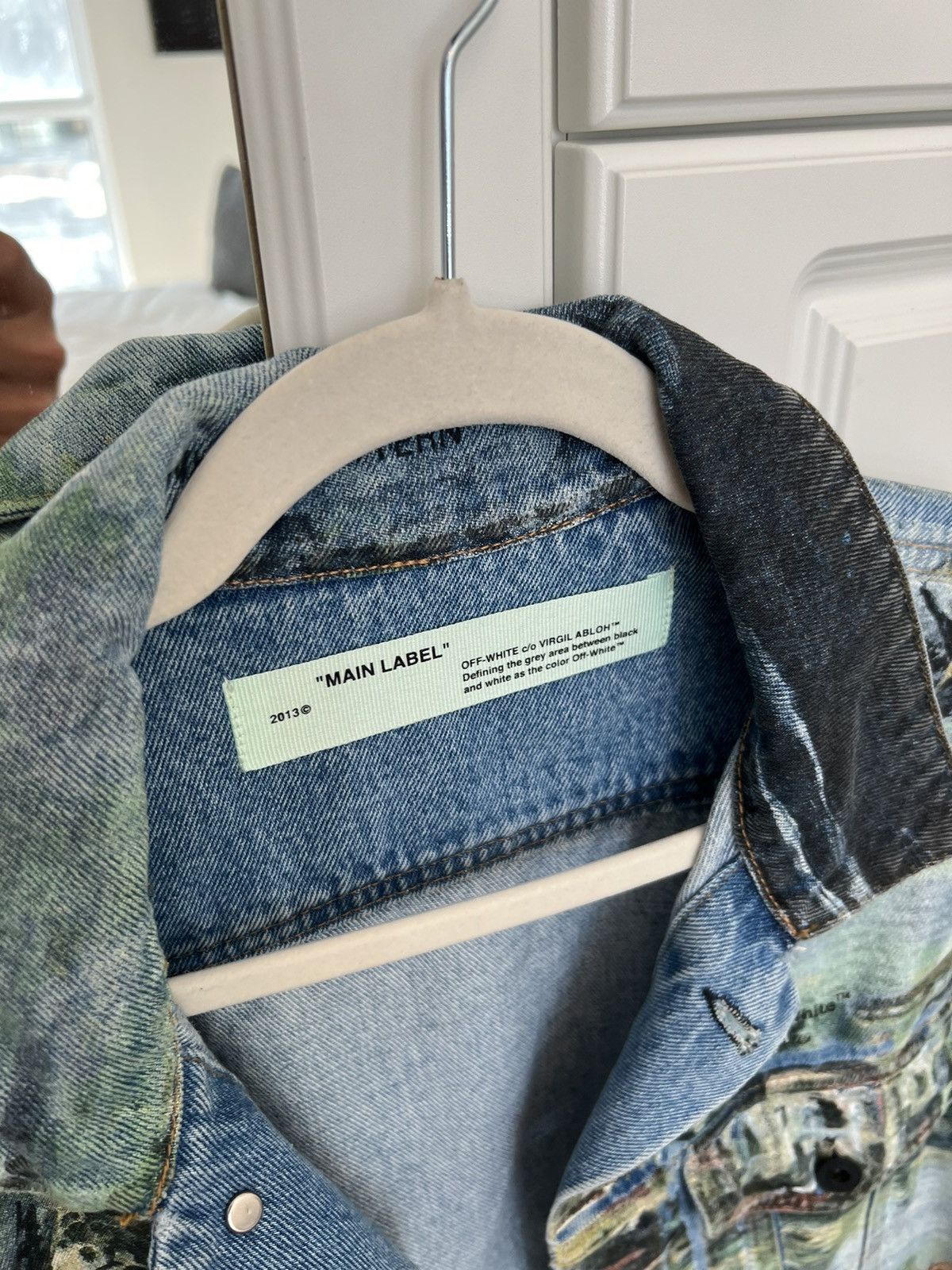 Off-White Off-White Monet SS19 Lake Holiday Virgil Abloh Denim Jacket Size US M / EU 48-50 / 2 - 4 Thumbnail