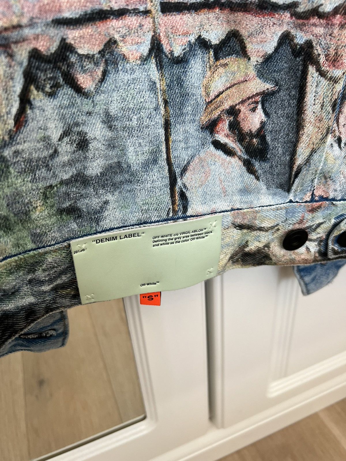 Off-White Off-White Monet SS19 Lake Holiday Virgil Abloh Denim Jacket Size US M / EU 48-50 / 2 - 3 Thumbnail
