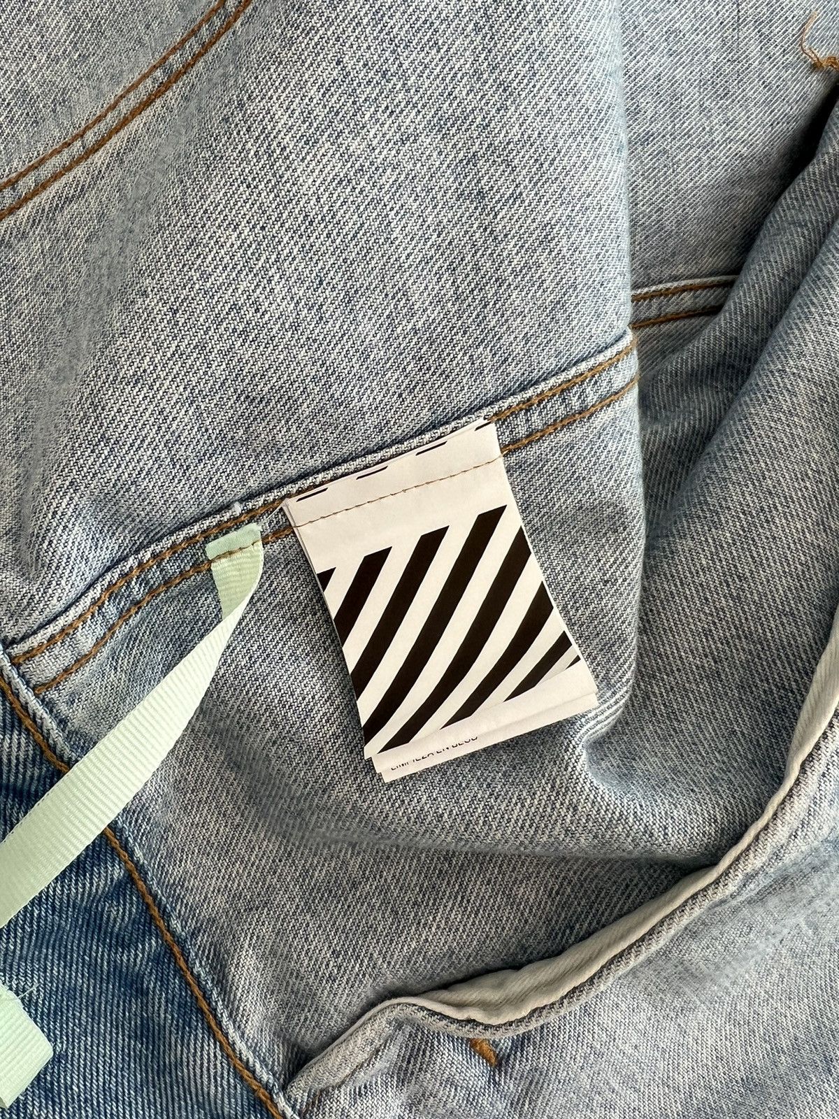 Off-White Off-White Monet SS19 Lake Holiday Virgil Abloh Denim Jacket Size US M / EU 48-50 / 2 - 5 Thumbnail