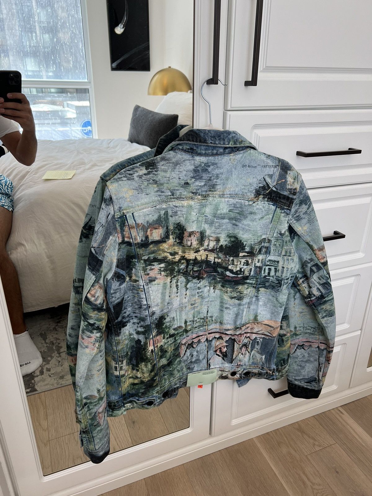 Off-White Off-White Monet SS19 Lake Holiday Virgil Abloh Denim Jacket Size US M / EU 48-50 / 2 - 2 Thumbnail